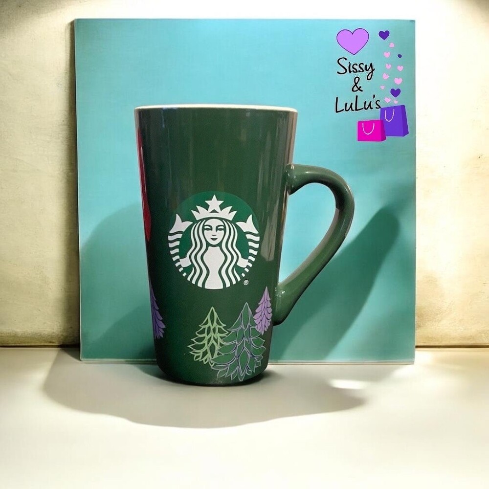 Starbucks Holiday Mug Green Siren Christmas Tree 16 oz Cup 2020